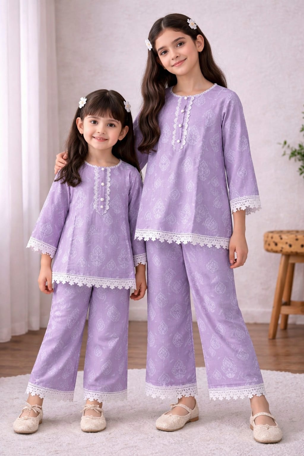 Elegant design premium quality georgette fabric tops pant cord set for women //western dresses for women